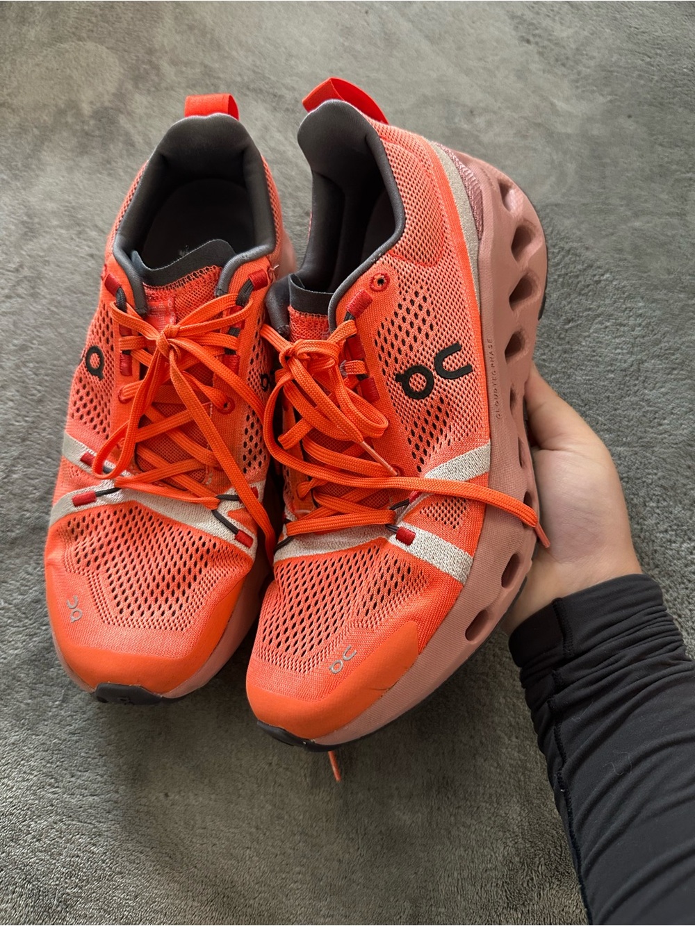 On Running Women's Cloudnova Orange/Peach Performance Sneakers